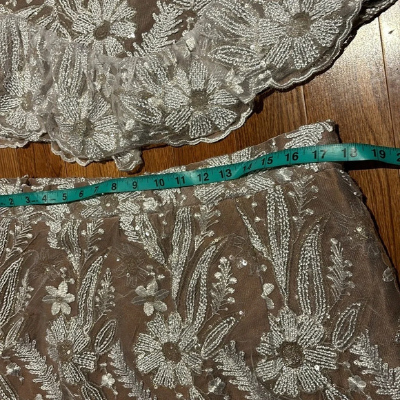 Vintage 80’s style Swiss Lace maxi skirt  and blouse Luxury set - Picture 13 of 17